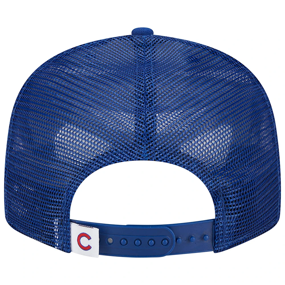 Men's New Era Royal Chicago Cubs Team Color Trucker 9FIFTY Snapback Hat