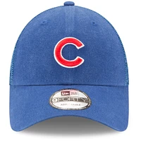Men's New Era Royal Chicago Cubs Trucker 9FORTY Adjustable Snapback Hat