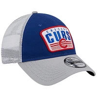 Men's New Era Royal Chicago Cubs Two-Tone Patch 9FORTY Snapback Hat