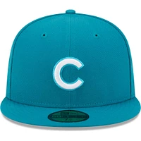 Men's New Era Turquoise Chicago Cubs 59FIFTY Fitted Hat