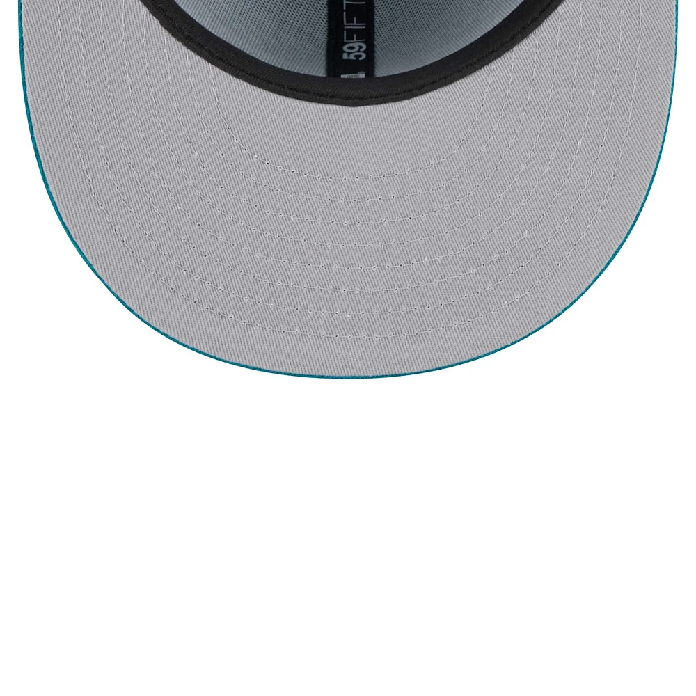 Men's New Era Turquoise Chicago Cubs 59FIFTY Fitted Hat