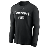 Men's Nike Black Chicago Cubs Local Nickname Long Sleeve T-Shirt