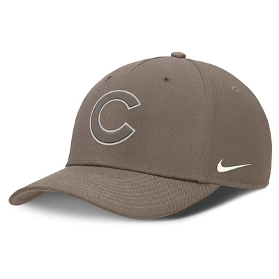 Casquette ajustable Nike Chicago Cubs Rise Performance pour homme marron
