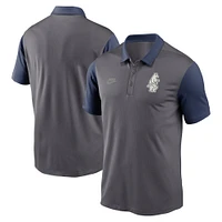 Men's Nike Charcoal Chicago Cubs Franchise Cooperstown Collection Polo