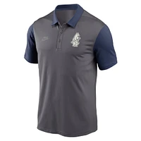 Men's Nike Charcoal Chicago Cubs Franchise Cooperstown Collection Polo