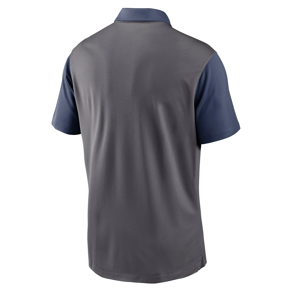 Men's Nike Charcoal Chicago Cubs Franchise Cooperstown Collection Polo