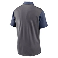 Men's Nike Charcoal Chicago Cubs Franchise Cooperstown Collection Polo