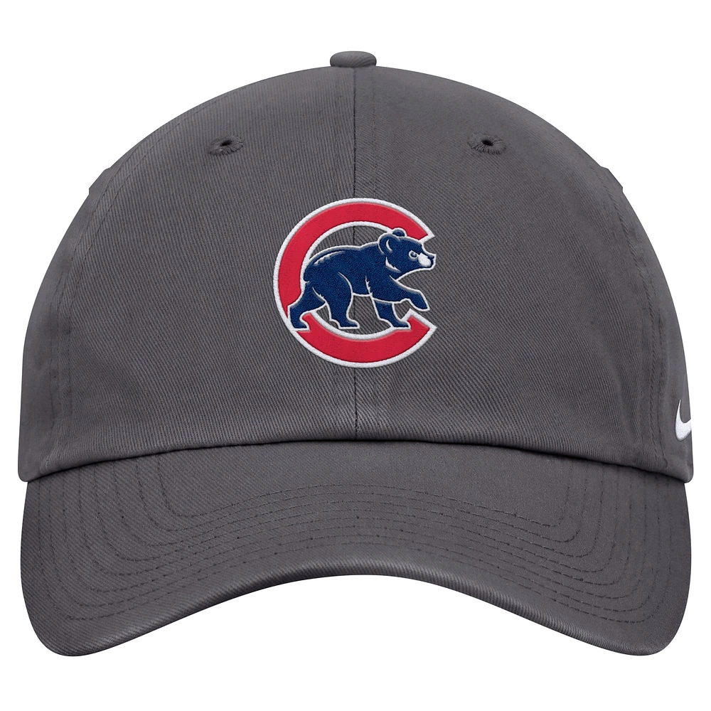 Men's Nike Gray Chicago Cubs Club Adjustable Hat