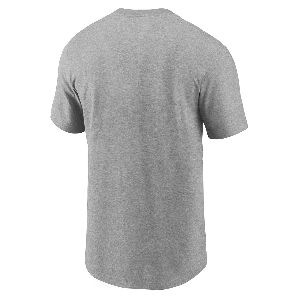 Men's Nike Heather Gray Chicago Cubs Team Engineered Performance T-Shirt