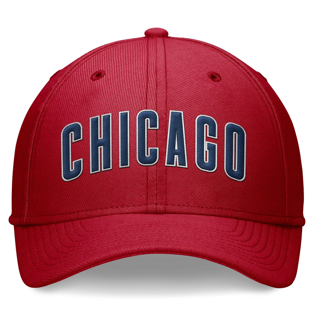 Casquette Nike Performance Flex rouge Chicago Cubs pour homme