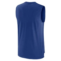 Men's Nike Royal Chicago Cubs Knockout Stack Exceed Performance Muscle Tank Top