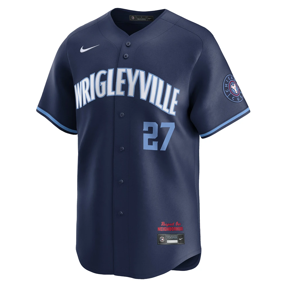 Men's Nike Seiya Suzuki Navy Chicago Cubs City Connect Limited Player Jersey