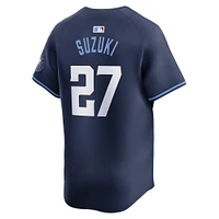 Men's Nike Seiya Suzuki Navy Chicago Cubs City Connect Limited Player Jersey