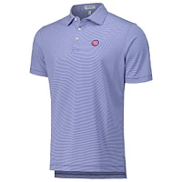 Men's Peter Millar Royal Chicago Cubs Jubilee Stripe Stretch Jersey Polo