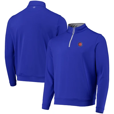 Peter Millar Royal Chicago Cubs Perth Solid Stretch Quarter-Zip Top pour homme