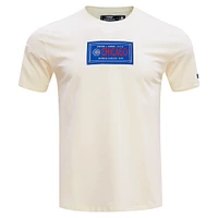 Men's Pro Standard Cream Chicago Cubs Club Member Badge T-Shirt