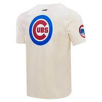 Men's Pro Standard Cream Chicago Cubs Club Member Badge T-Shirt