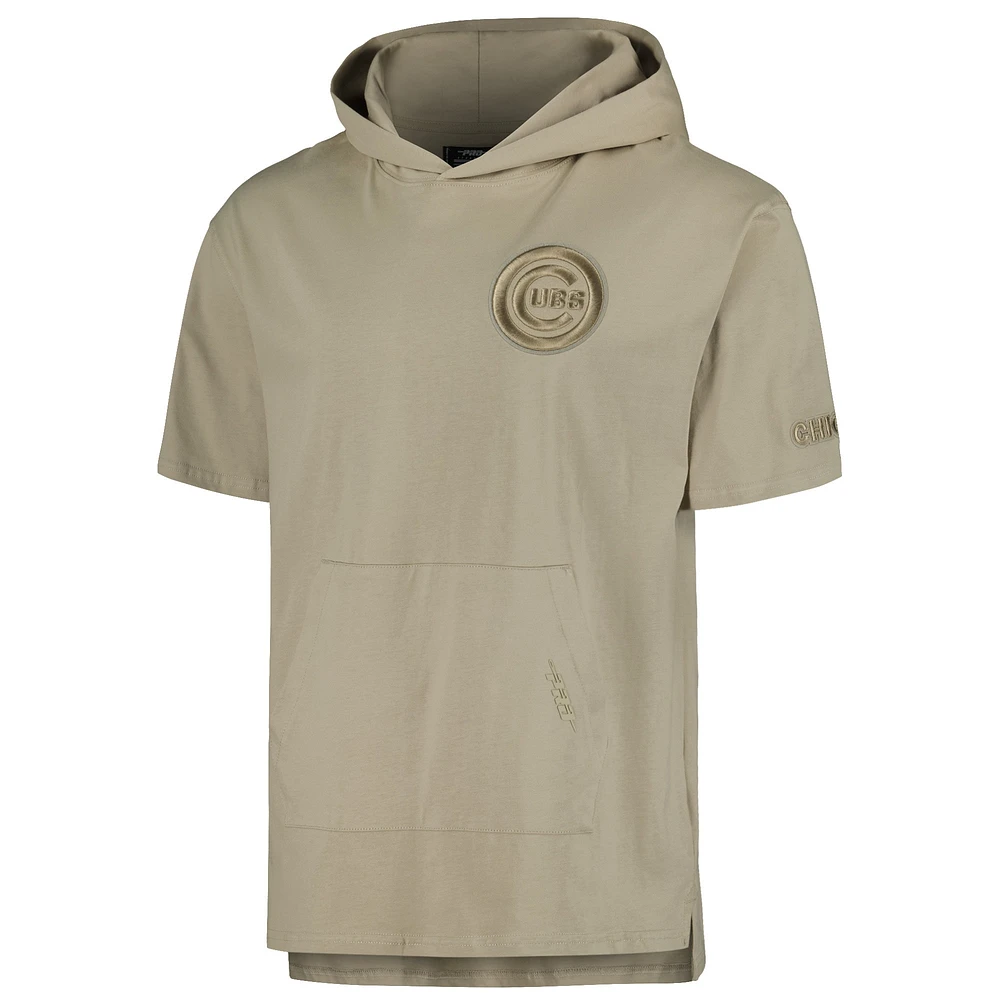 Men's Pro Standard Khaki Chicago Cubs Neutral Hoodie T-Shirt