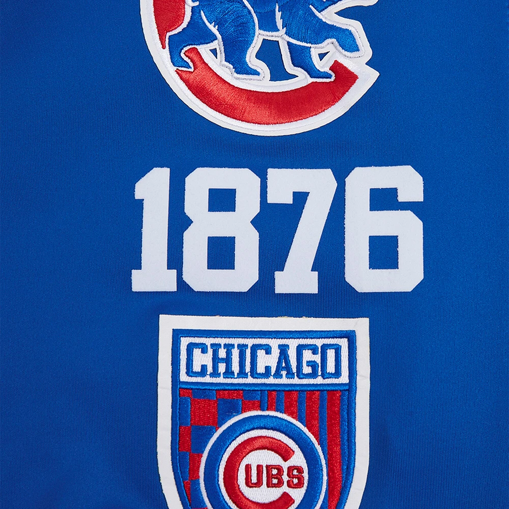 Men's Pro Standard Royal Chicago Cubs Fast Lane Full-Zip Track Jacket