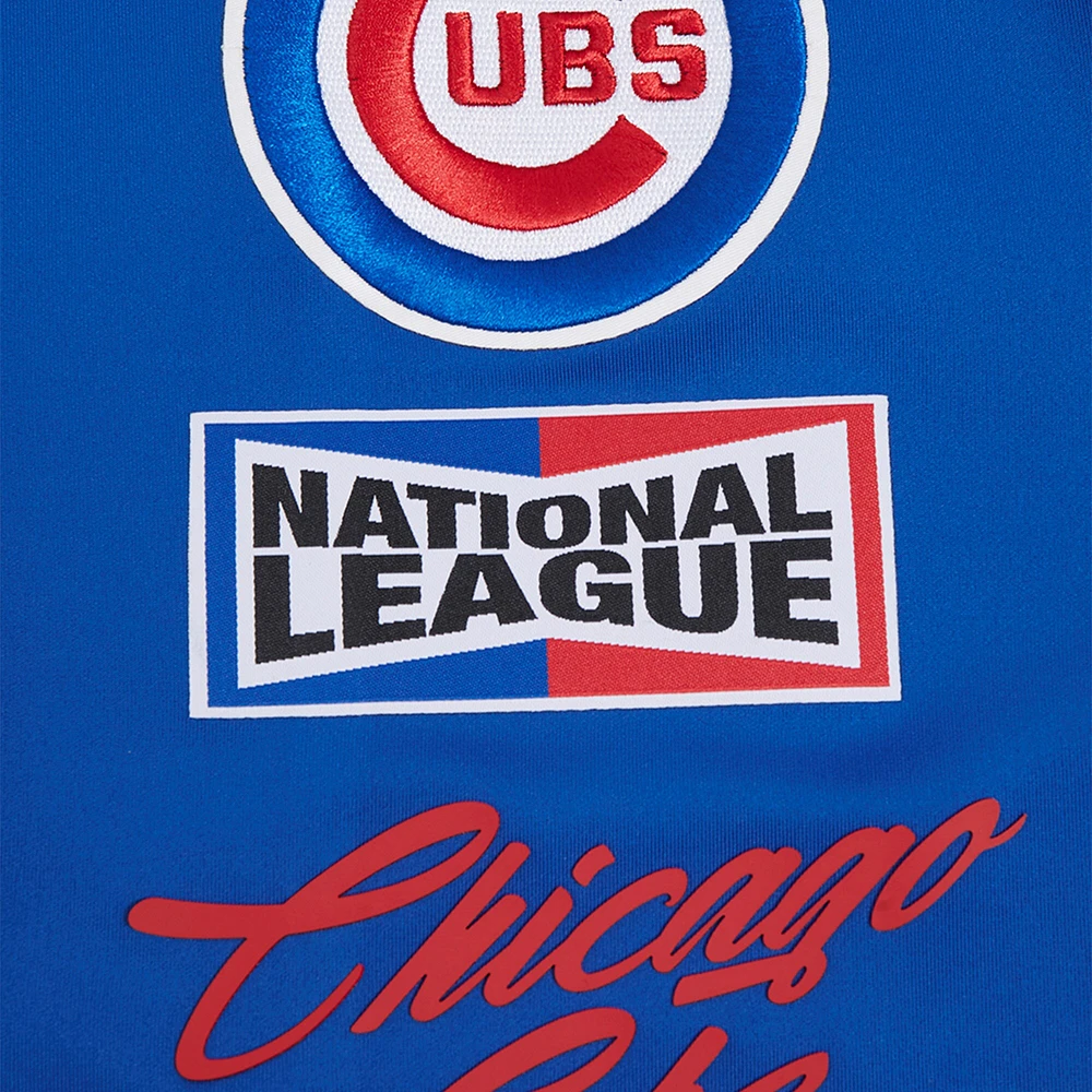 Men's Pro Standard Royal Chicago Cubs Fast Lane Full-Zip Track Jacket
