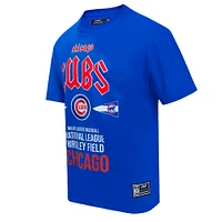 Men's Pro Standard Royal Chicago Cubs Oversized City Tour T-Shirt