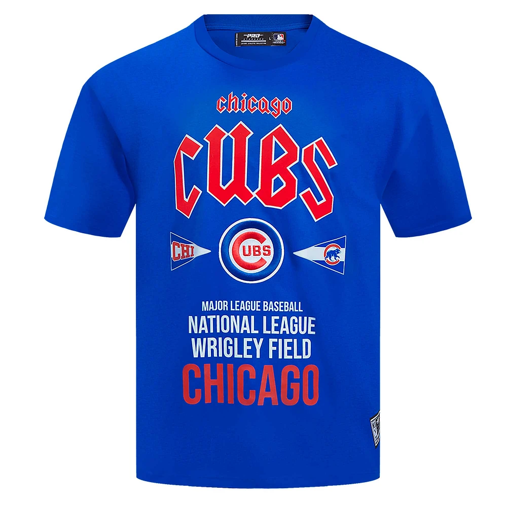 Men's Pro Standard Royal Chicago Cubs Oversized City Tour T-Shirt