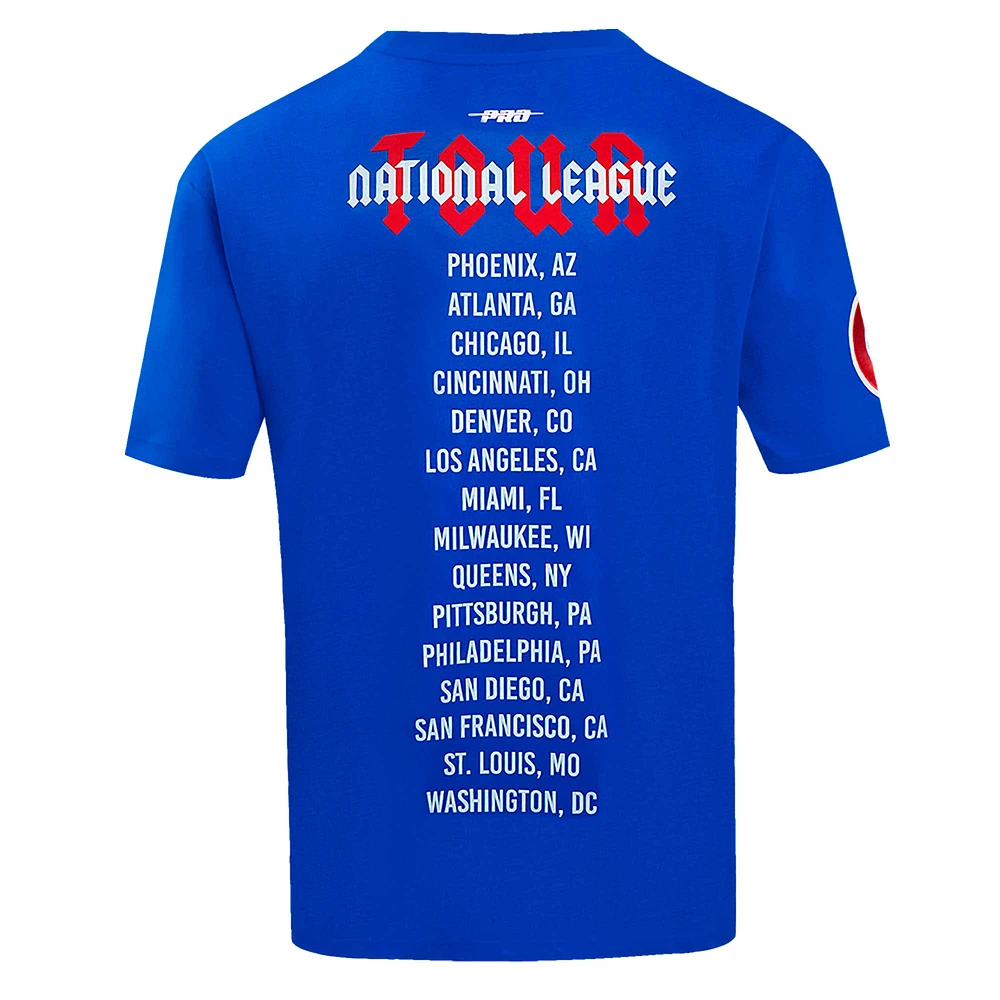Men's Pro Standard Royal Chicago Cubs Oversized City Tour T-Shirt