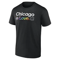 Men's Profile Black Chicago Cubs Big & Tall Pride T-Shirt