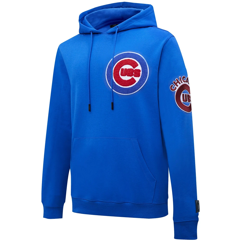 Men's Royal Chicago Cubs Pro Standard Logo Pullover Hoodie