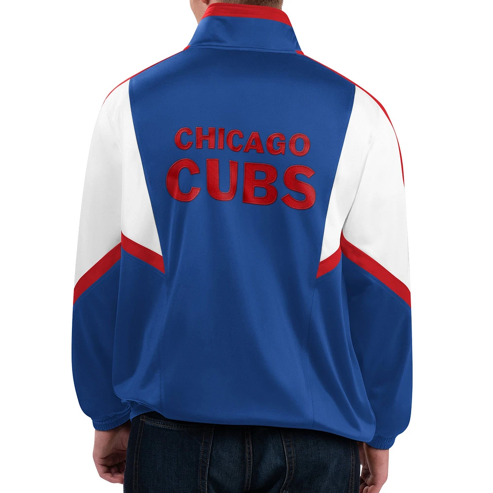Men's Starter Royal Chicago Cubs Lead Runner Full-Zip Jacket