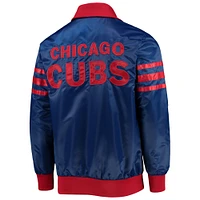 Men's Starter Royal Chicago Cubs The Captain II Full-Zip Varsity Jacket