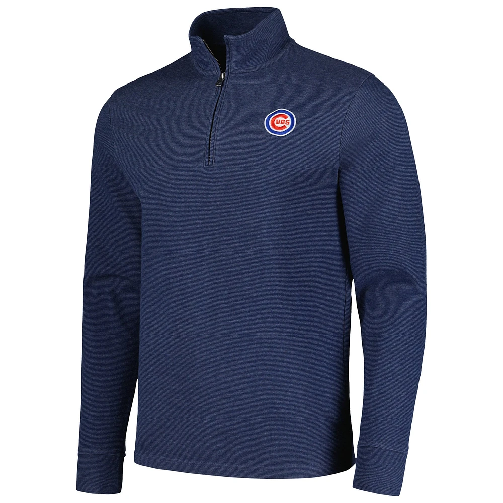 Men's Vineyard Vines Navy Chicago Cubs Saltwater Quarter-Zip Jacket