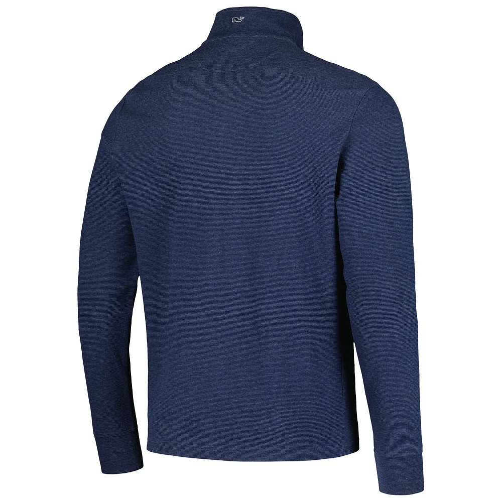 Men's Vineyard Vines Navy Chicago Cubs Saltwater Quarter-Zip Jacket