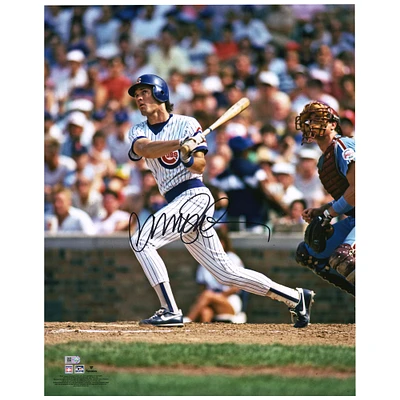 Ryne Sandberg Chicago Cubs Autographed 16" x 20" Hitting Photograph