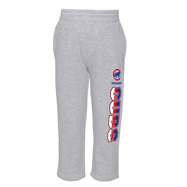 Ensemble de meneur jeu deux pièces Chicago Cubs Royal/Heather Grey pour tout-petit