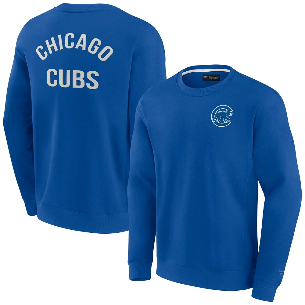 Sweat-shirt unisexe Fanatics Royal Chicago Cubs super doux