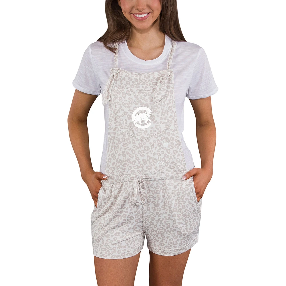 Salopette barboteuse en tricot Concepts Sport crème Chicago Cubs Montana Hacci pour femmes