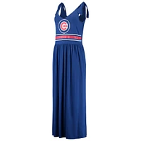 Women's G-III 4Her by Carl Banks Royal Chicago Cubs Game Over Maxi Dress