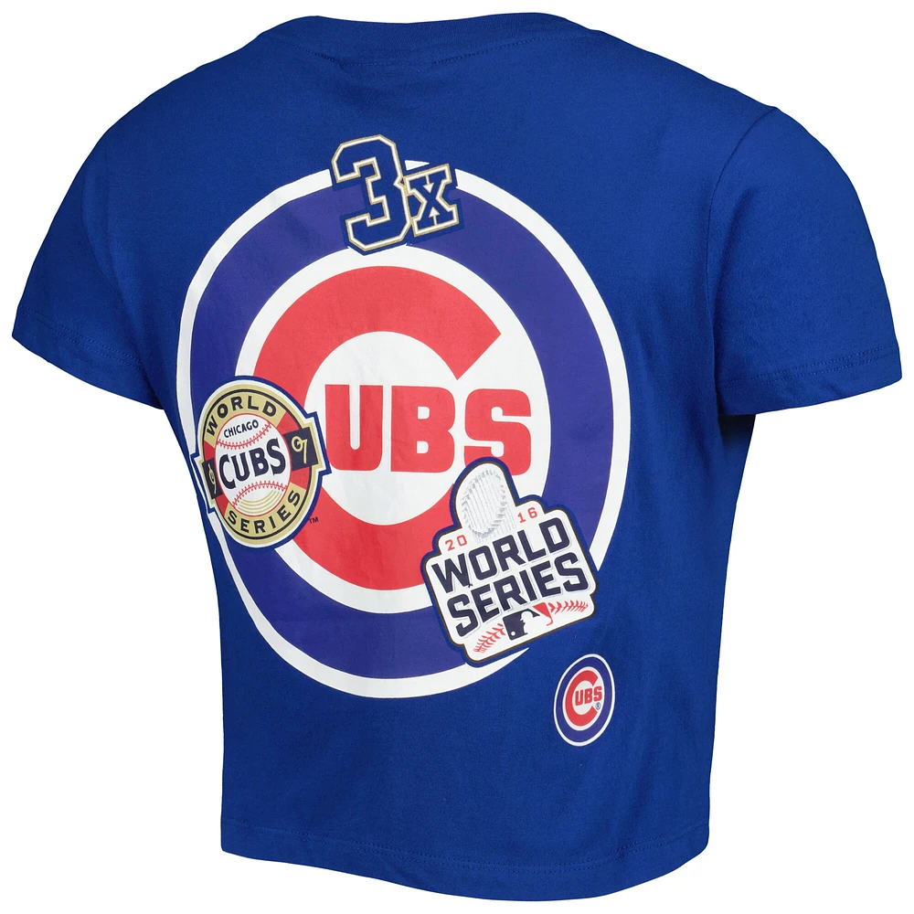 Women's New Era Blue Chicago Cubs Historic Champs T-Shirt