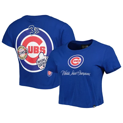 Women's New Era Blue Chicago Cubs Historic Champs T-Shirt