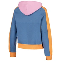 Sweat à capuche New Era bleu clair Chicago Cubs Fashion Color Pop pour femme