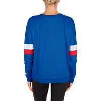 Women's New Era Royal Chicago Cubs Game Day Crew Pullover Sweatshirt