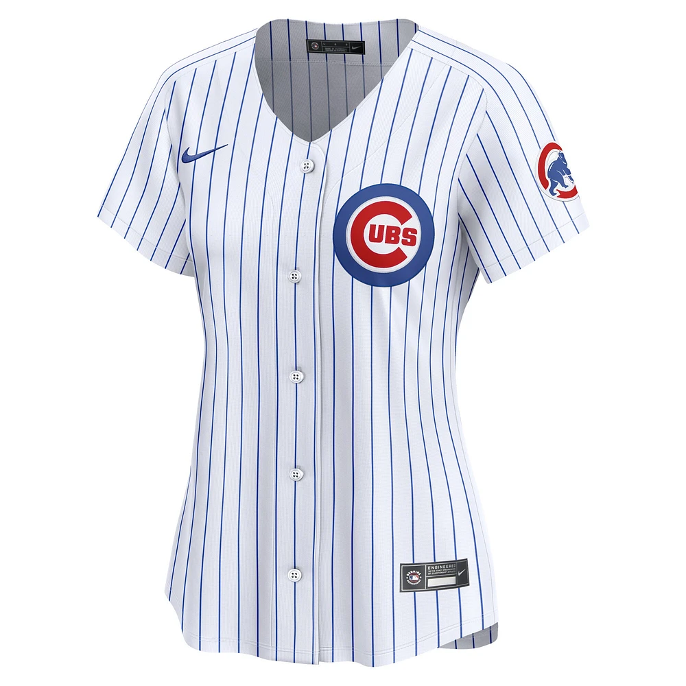 Maillot de joueur Nike Dansby Swanson pour femme, blanc, Chicago Cubs, domicile limité