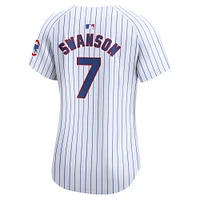Maillot de joueur Nike Dansby Swanson pour femme, blanc, Chicago Cubs, domicile limité