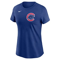 Women's Nike Kyle Tucker Blue Chicago Cubs Fuse Name & Number T-Shirt
