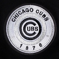V110751 Cubs SWTLADCRW LCCC314724-BLK #3 - COL RAS DU COU POUR FEMMES NOIR AVEC PERLES CÔTELÉES FLC