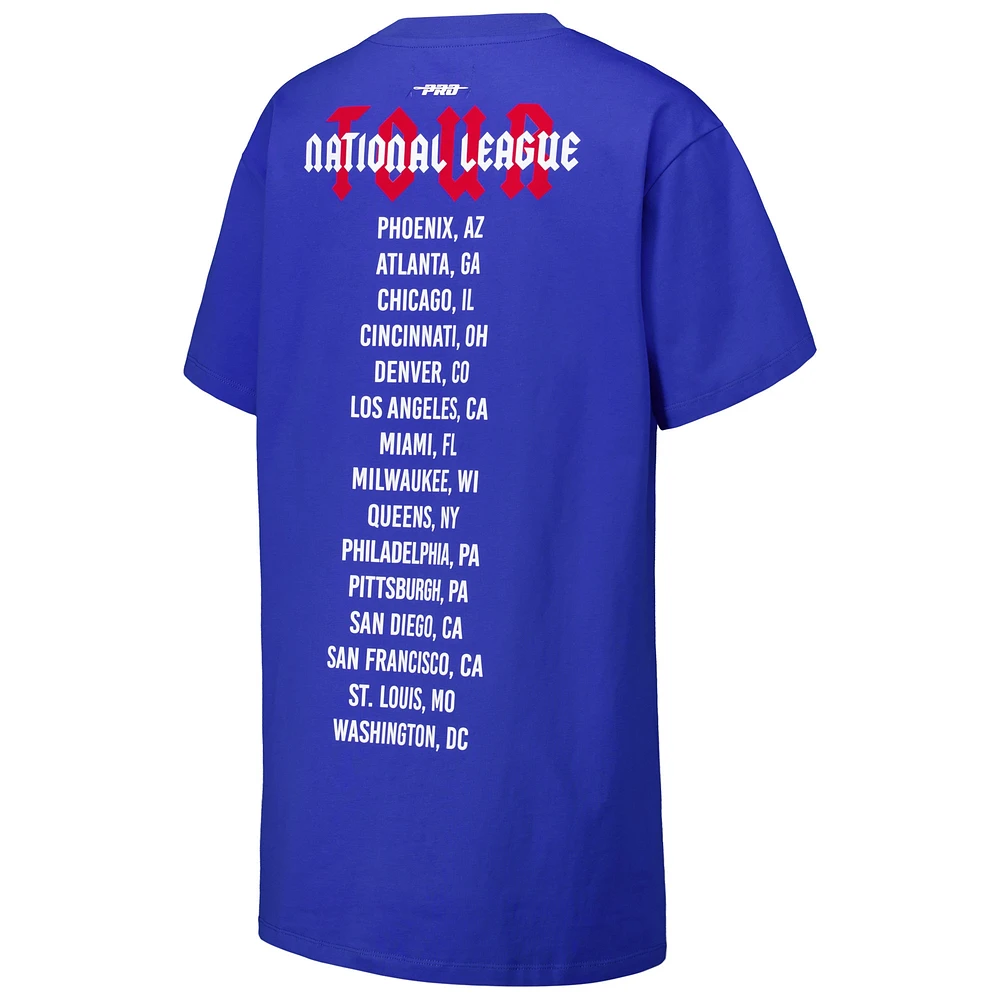 Women's Pro Standard Royal Chicago Cubs Oversized City Tour T-Shirt Dress
