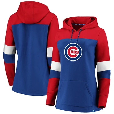 Chandail à capuchon colorblock Royal Chicago Cubs grande taille pour femme