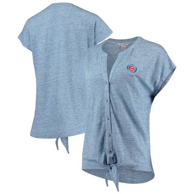Chemise Tommy Bahama Heathered Royal Chicago Cubs Linnea Camp Tie pour femme