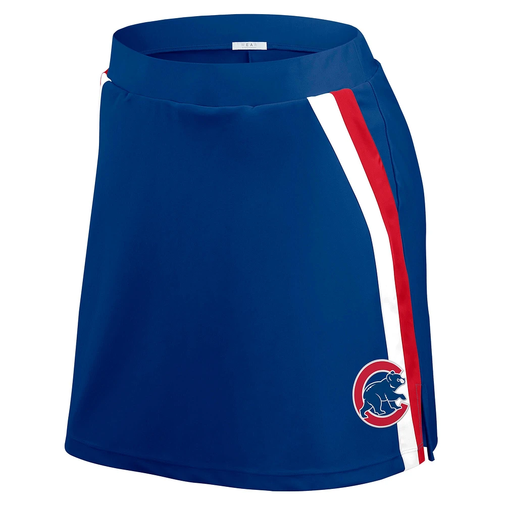 Women's WEAR by Erin Andrews Royal Chicago Cubs Stripes Skort